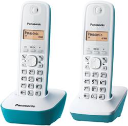 Panasonic KX-TG1612FRC Duo Blanc / Bleu Sans répondeur
