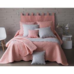 Tête de lit en boutis uni pur coton - Rose Poudré 90cm