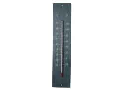 Thermomètre de jardin en schiste 45 x 10 cm