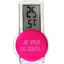 Thermomètre Digital d'extérieur - Fushia
