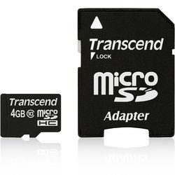memoire micro SD card 4Go avec Adaptateur Transcend
