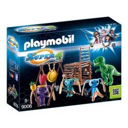 Tribu d'Alien avec tyrannosaure Playmobil Super 4 : 9006