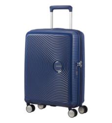 Valise rigide cabine extensible Soundbox 4R 55 cm Bleu American Tourister 88472