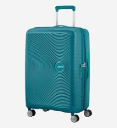 Valise rigide extensible Soundbox 4R 67 cm Bleu American Tourister 88473/1457