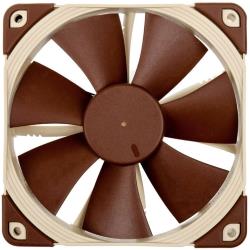 Dissipateur thermique pour processeur avec ventilateur Noctua NF-F12 5V marron, beige (l x h x p) 120 x 120 x 