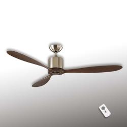 Ventilateur de plafond Aeroplan Eco, chromé, noyer - Casa Fan