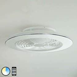 Ventilateur de plafond LED Alisio, appli, blanc - Mantra