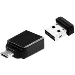 Clé USB VERBATIM Nano Store 'n' Stay + Adaptateur Micro USB 32Go