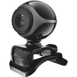Webcam 640 x 480 pixels Trust Exis support à pince